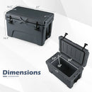 45 Quart Portable Hard Cooler Insulated Ice Chest Keeps Cool for up to 6 Days by LJGDeals
