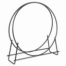 45" Round Firewood Rack with Heavy-Duty Metal Frame by DirectDeals