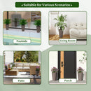 45 cm Tall Flower Pot Set of 2 with Insert Bucket and Handle Design-Brown by DirectDeals