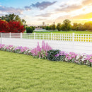 45 x 45.5 Inch Air Conditioner Fence Panels with Metal Ground Stakes-White by LJGDeals