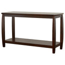 Rectangular Sofa Table With Double Shelf - Brown by HouseOfZazla
