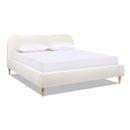 Roman - Curved Headboard Upholstered Platform Bed by HouseOfZazla