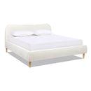 Roman - Curved Headboard Upholstered Platform Bed by Unique Piece Furniture