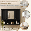 Wall Mounted Bathroom Medicine Wall Cabinet With Mirror & Open Shelves by HouseOfZazla