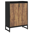 5 Tier Shoe Cabinet With Doors, Compact Entryway Storage Organizer by HouseOfZazla