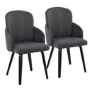 Dahlia - Contemporary Elegant Dining Chair (Set of 2) by HouseOfZazla