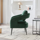 Open Back Accent Chair, Round Sofa Lounge Armchair by Unique Piece Furniture