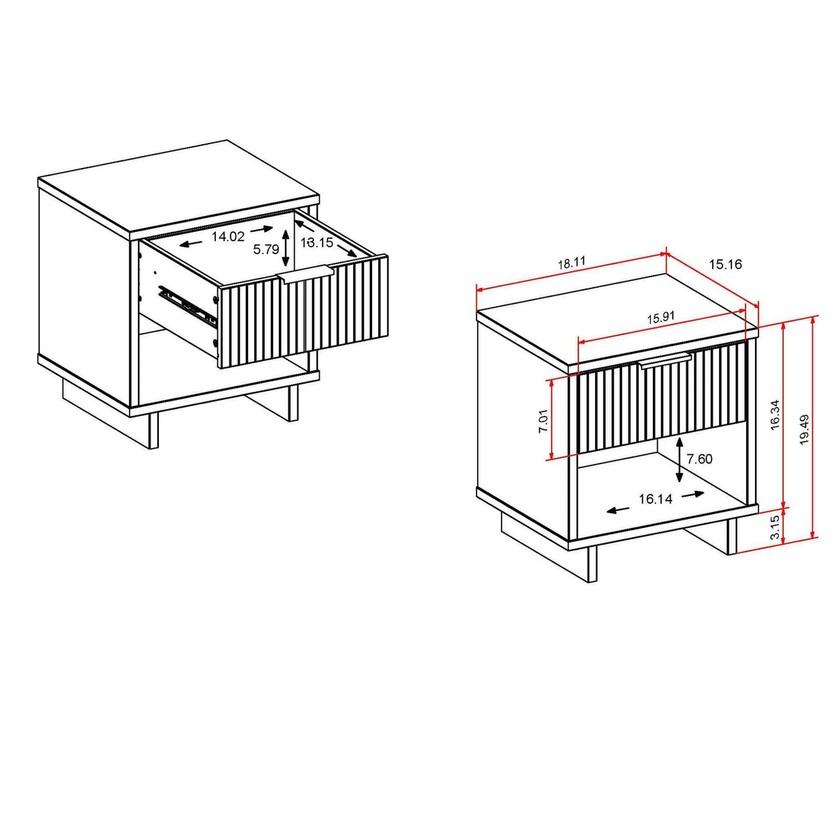 Granville - Nightstand With 1 Drawer, photo 9 of 24