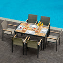 All Weather 7-Piece Patio Dining Table Set by HouseOfZazla