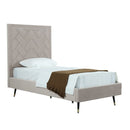 Crosby - Bed With Upholstered Headboard And Slats by HouseOfZazla