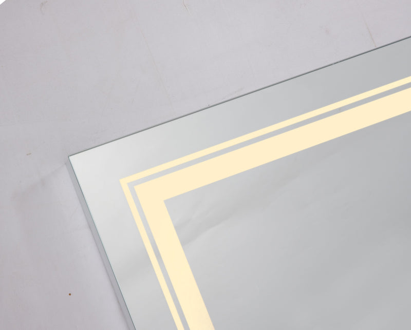 32x24 LED Lighted Bathroom Wall Mounted Mirror with High Lumen+Anti-Fog Separately Control+Dimmer Function