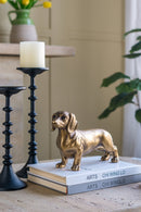 11.4x3.3x6.6' Lifelike Dachshund Figurine with Copper Finish by HouseOfZazla