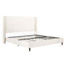 Peyton - Upholstered Bed With 54" High Headboard, Traditional Hand Buttoned Tufting by HouseOfZazla