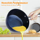 CasaFoyer 18cm Induction Saucepan with Lid - 1.5L Non-Stick Milk Pan