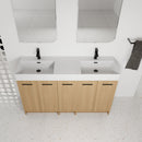 60" Double Sink Bathroom Vanity with Extra-Large Storage by HouseOfZazla