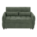 Loveseat Sofa Pull-Out Bed With Adjustable Backrest, 3 USB Ports And 2 Lumbar Pillows For Living Room by HouseOfZazla