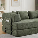 Convertible Sleeper Sofa Bed With Cylindrical Pillow by HouseOfZazla
