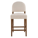 26'' Seat Height Fabric & Rubberwood Bar Stool by HouseOfZazla
