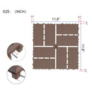 Plastic Interlocking Deck Tiles Patio Deck Tiles Waterproof Outdoor Use