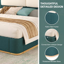 Queen Size Upholstered Platform Bed with Panel