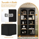 On-Trend Free Standing 5 Tier Bookshelves, Bookcases Set of 2