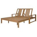 Outdoor Double Lounge Chair With 5 Position Adjustable Backrest by HouseOfZazla