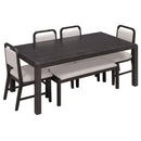 Extendable Dining Table Set With 4 Upholstered Chairs And 1 Bench by HouseOfZazla
