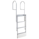 Retractable Dock Ladder, 4 Steps, Aluminum Alloy Swim Ladder by HouseOfZazla