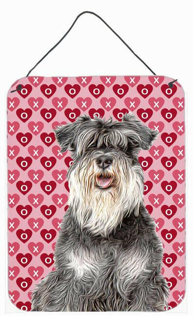 Hearts Love and Valentine's Day Schnauzer Wall or Door Hanging Prints KJ1192DS1216