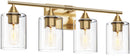 4-Light Brushed Bathroom Vanity Wall Light