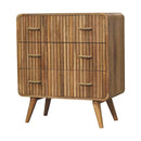 T Bar Ridged Chest - Brown by Unique Piece Furniture