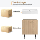 Bathroom Vanity, Combo Cabinet, Bathroom Storage Cabinet, Single Ceramic Sink by HouseOfZazla