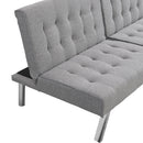 Modern Sofa Bed With Wood Frame And Stainless Legs by HouseOfZazla
