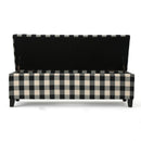 Contemporary Storage Ottoman With Seating And Storage - Black by HouseOfZazla