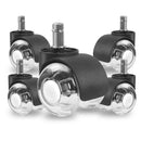 Office Chair Wheels Polyurethane Casters for Floors by LJGDeals