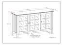 Acadian - Wide Storage Cabinet Handcrafted