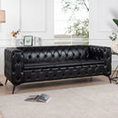 Square Arm Removable Cushion 3 Seater Sofa by Unique Piece Furniture
