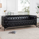 Square Arm Removable Cushion 3 Seater Sofa by Unique Piece Furniture