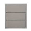 Freestanding Bathroom Vanity With Ceramic Sink, 2 Full Extension Drawers
