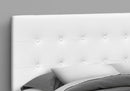 Queen Size Headboard Only Upholstered Leather Look - White by HouseOfZazla