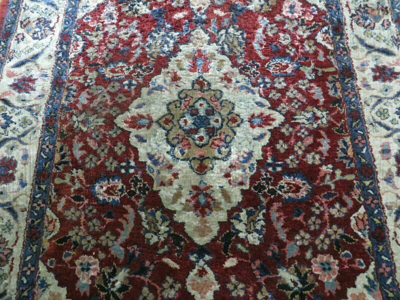 2' X 3' Handmade Chinese Floral Oriental Silk Rug Carpet Nice Red