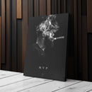 LeBron James Canvas Art – Cigar Lakers Wall Decor