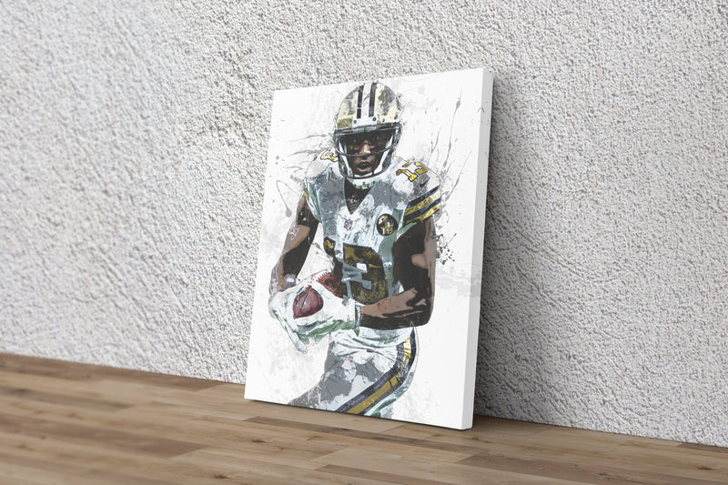 Michael Thomas Poster New Orleans Saints Football Hand Made Posters Canvas Print Wall Art Man Cave Gift Home Kids Decor