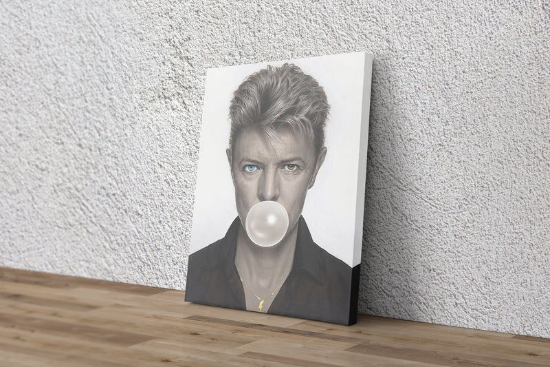 David Bowie Gum Poster Singer Hand Made Posters Framed Canvas Print Wall Art Home Decor