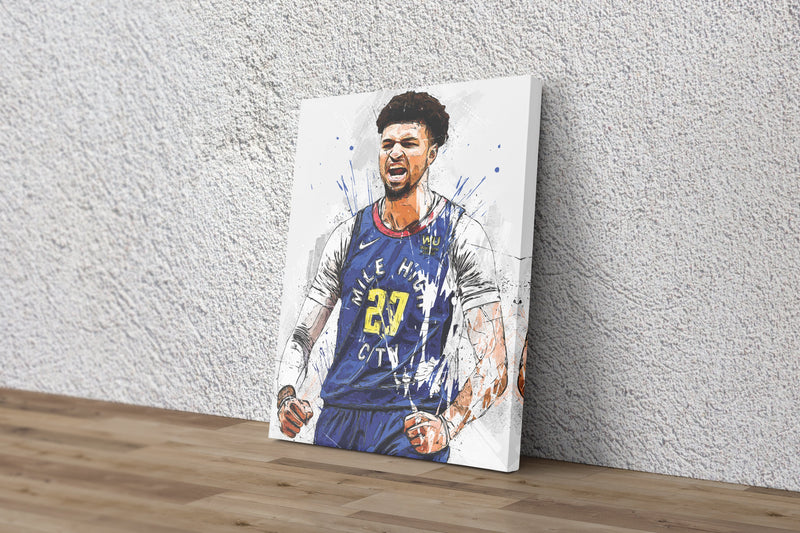 Jamal Murray Poster Denver Nuggets Basketball Hand Made Posters Canvas Print Wall Art Home Decor