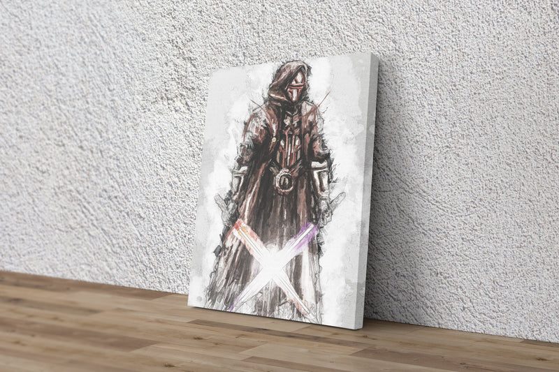 Darth Revan Poster Star Wars Painting Hand Made Posters Canvas Print Kids Wall Art Man Cave Gift Home Decor