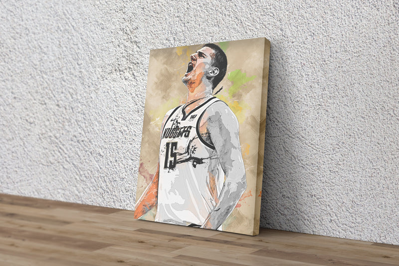 Nikola Jokic Poster Denver Nuggets Basketball Painting Hand Made Posters Canvas Print Kids Wall Art Home Man Cave Gift Decor