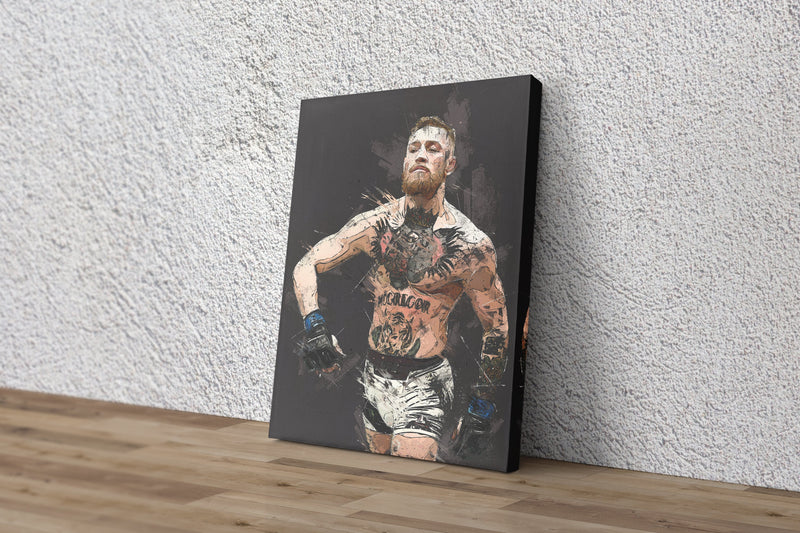 Conor  McGregor Poster Mixed Martial Art Hand Made Posters Canvas Print Wall Art Home Decor