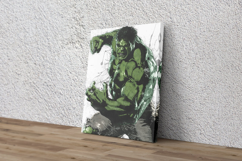 Hulk Poster Marvel Superhero Comics Painting Hand Made Posters Canvas Print Kids Wall Art Man Cave Gift Home Decor