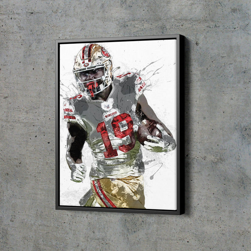 Deebo Samuel Poster San Francisco 49ers Football Hand Made Posters Canvas Print Kids Wall Art Man Cave Gift Home Decor